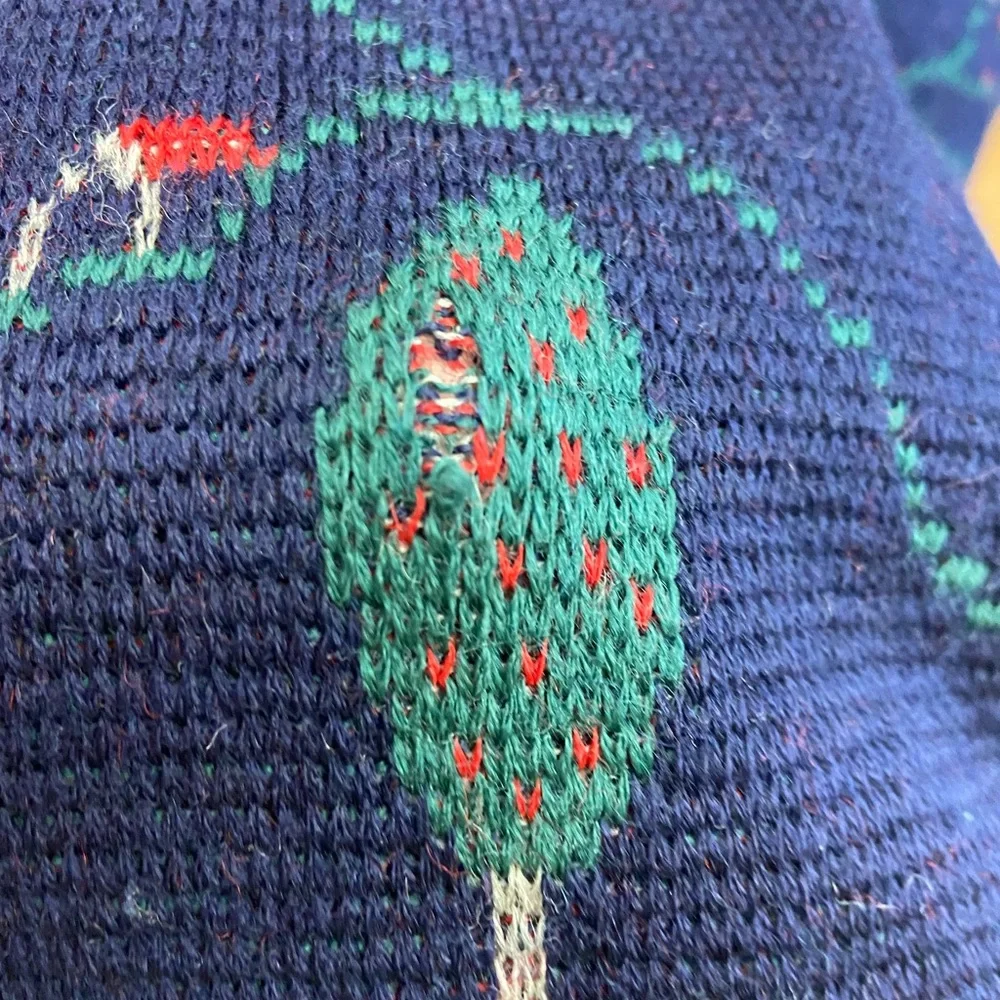 592. VINTAGE Silber-Distel Trachten Austrian Village Wool Cardigan XS-L - Picture 12 of 13